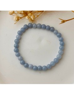 Pulsera de angelita para serenidad interior, claridad emocional y conexión espiritual elevada