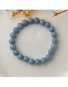 Pulsera de angelita para serenidad, comunicación interior y conexión con la energía celestial