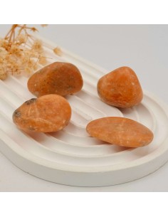 Calcita naranja rodada para vitalidad, alegría interior y equilibrio emocional 2