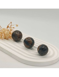 Esfera de quiastolite pedra da cruz 2 a 3 cm pedra natural