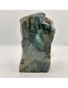 Placa de labradorite 504 grs para proteção energética, ativação da intuição e clareza espiritual consciente