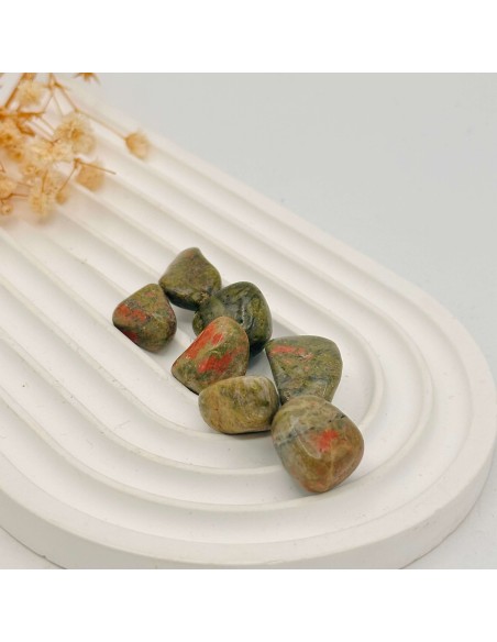 Unakita rodada para equilibrio emocional, sanación del corazón y estabilidad vibracional