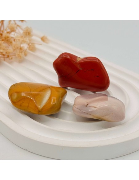 Jaspe Mookaite Rolado 3 a 4 cm | Tenda Gaia