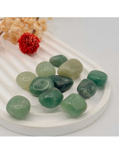 Cuarzo Verde rodado para sanación, armonía y equilibrio emocional