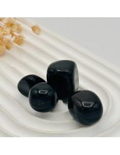 Obsidiana rolada 1 a 2 cm pedra natural de proteção