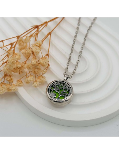 Collar de aromaterapia 2 cm para equilibrio emocional, bienestar energético y apoyo diario a través de los aromas.