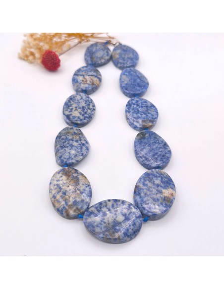 Colar de sodalite oval