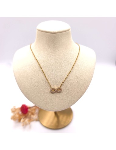 Collar de acero inoxidable con símbolo del infinito
