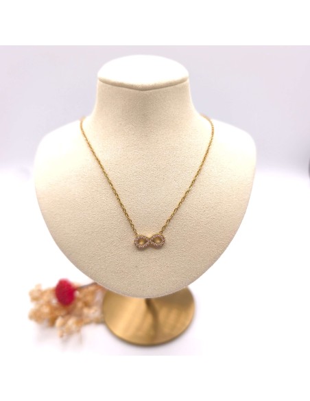 COLLAR INFINITO EN DE ACERO INOXIDABLE