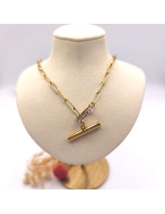 Collar de acero inoxidable en aro de luz que activa protección energética, elevación vibracional y claridad interior 2