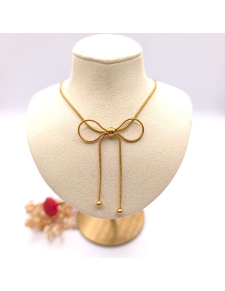 Collar de acero inoxidable en lazo