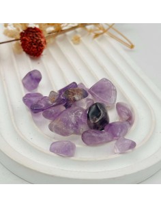 Amatista rodada para paz interior, equilibrio energético y protección espiritual