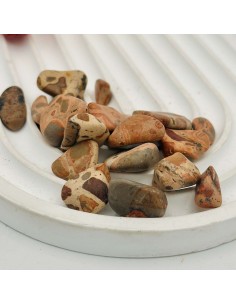 Jaspe Leopardita rodada para fuerza interior, estabilidad emocional y equilibrio energético