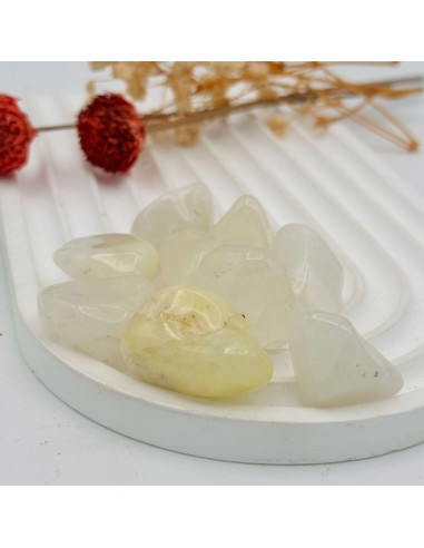 Quartzo com Enxofre rolado para energia positiva, limpeza e renovação interior