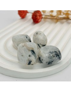 Piedra de la Luna rodada para intuición, sanación femenina y armonía interior 2