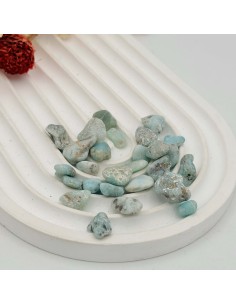 Larimar rolada 1 a 1,5 cm cristal natural
