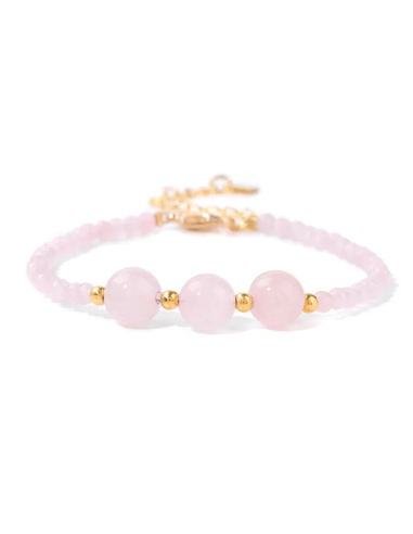 Cristal de cuarzo rosa para amor propio, sanación emocional y paz interior.