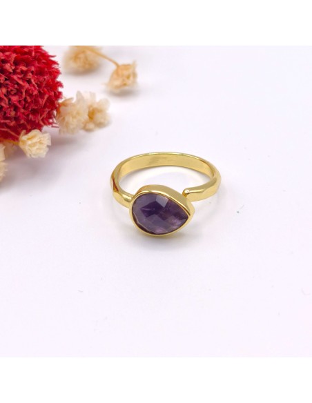 Anillo de Amatista Ajustable | Elevación espiritual y serenidad