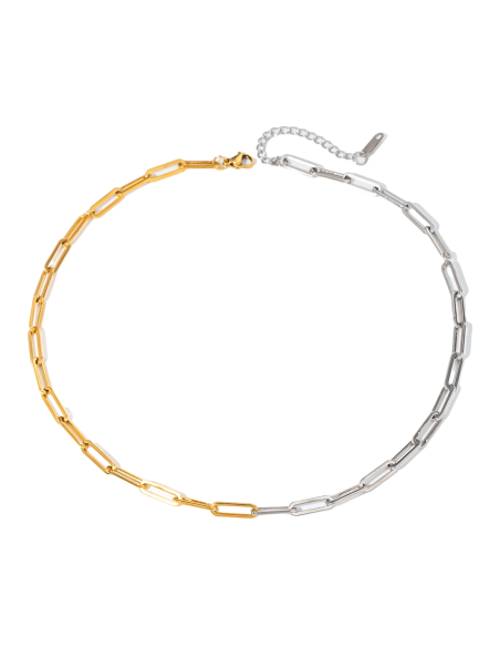 Collar Eloá en acero inoxidable para fuerza interior, confianza personal y alineación energética