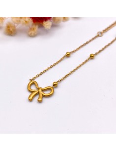 Pulsera de acero inoxidable con lazo que potencia armonía, protección energética y suavidad emocional