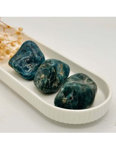 Apatito azul rolado jumbo 4 a 5 cm para comunicação expandida, motivação interior e expansão da consciência