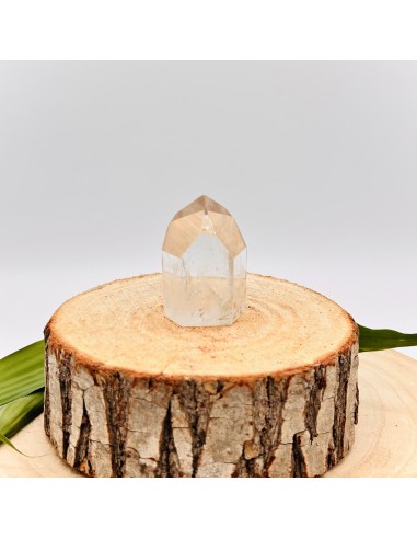 Generador de cuarzo cristal de aproximadamente 3 cm para amplificación energética, claridad interior y alineación espiritual