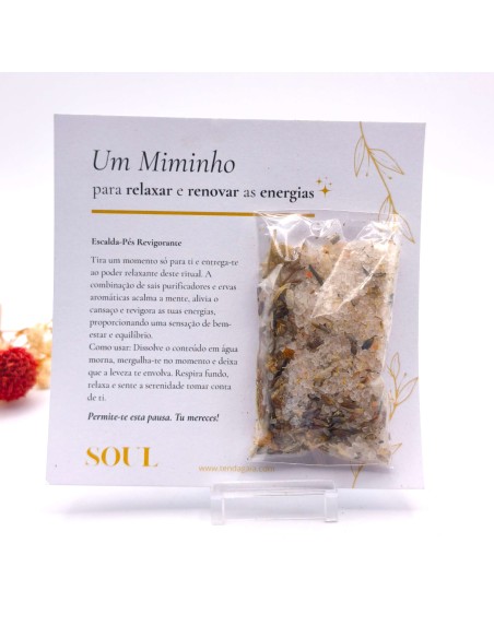 Miminho escalda-pés relaxante para autocuidado, descanso e renovação energética.