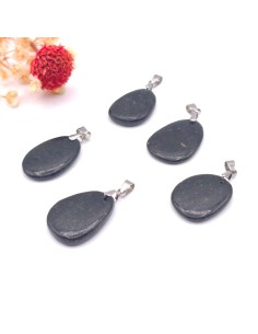 Colgante de nuumita en acero, amuleto de protección poderosa para viajes y uso diario.