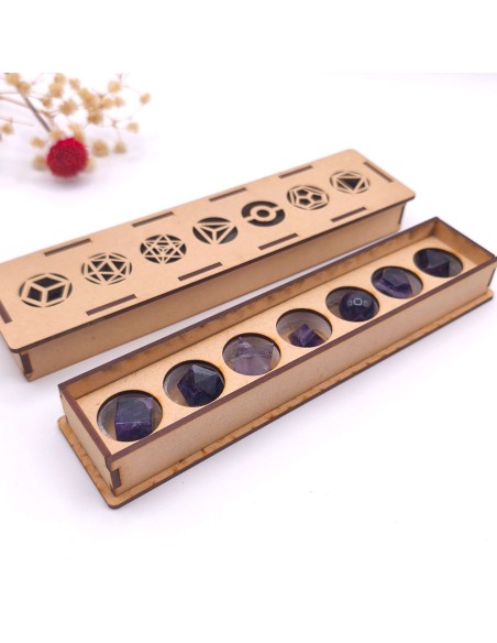 Sólidos platónicos de ametista para harmonia vibracional, intuição e expansão espiritual.