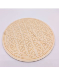 BASE PARA MANDALA FLOR DA VIDA EM MADEIRA 20CM| GEOMETRIA SAGRADA PARA HARMONIA, FOCO E ELEVAÇÃO ENERGÉTICA