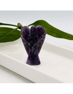 Anjo de ametista 6 cm para proteção espiritual e paz interior
