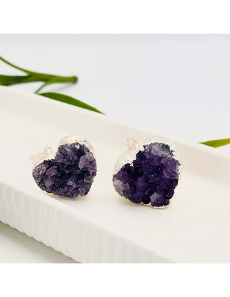 Pendente de Ametista Coração | Elevação espiritual e proteção