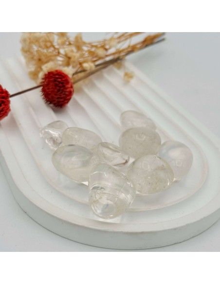 Cuarzo Cristal rodado para pureza, claridad y elevación energética