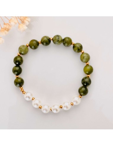 Pulseira de Jade e Pérolas | Felicidade, cura e equilíbrio emocional