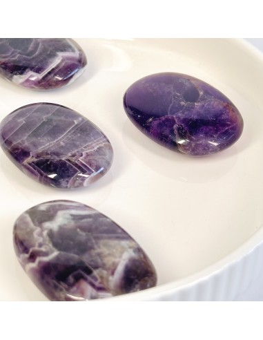 Ametista Chevron Rolada | Clareza espiritual e equilíbrio