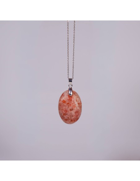 Pendente Pedra do Sol Cabochão | Vitalidade, Brilho Pessoal e Expansão Energética