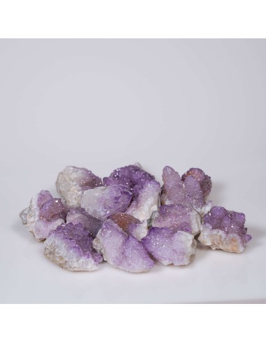 Drusa de Amatista Cactus para elevación espiritual, protección energética y meditación profunda