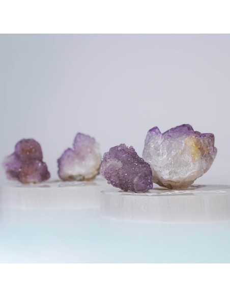 Drusa de Ametista Cactus para elevação espiritual, proteção energética e meditação profunda