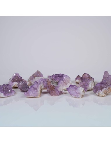 Drusa de Amatista Cactus para elevación espiritual, protección energética y meditación profunda