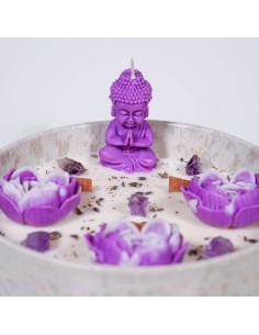 LUZ DE GAIA | VELA RITUAL COM AMETISTA E LAVANDA 2