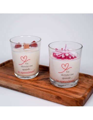 Vela con jaspe rojo para motivación, vitalidad y protección energética