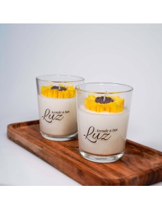 Vela girassol Acende a tua luz para motivação e força interior