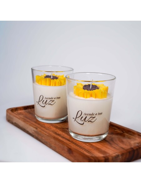 Vela girasol Enciende tu luz para motivación y fuerza interior