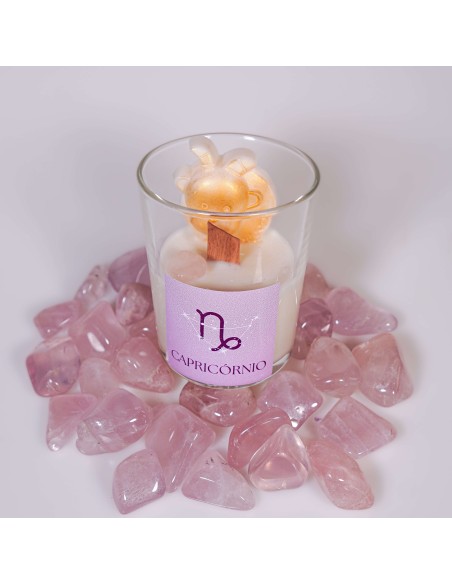 Vela del Signo capricornio con Cristal | 100g
