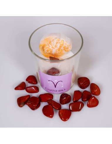 VELA DEL SIGNO ARIES CON CRISTAL