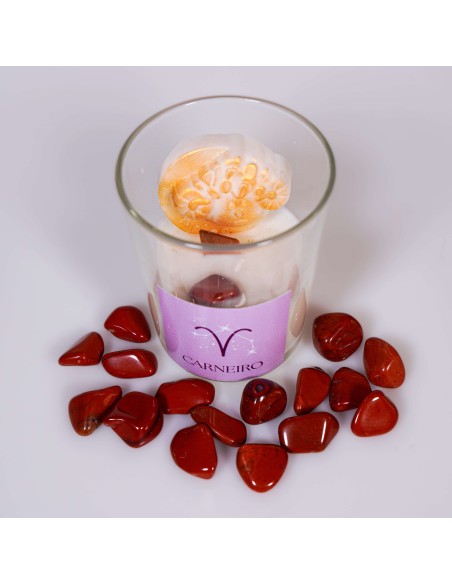 VELA DEL SIGNO ARIES CON CRISTAL