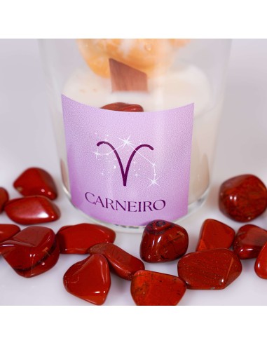 VELA DEL SIGNO ARIES CON CRISTAL