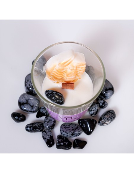 VELA DEL SIGNO ESCORPIO CON CRISTAL