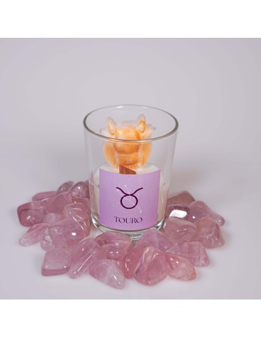 Vela do Signo de touro com Cristal