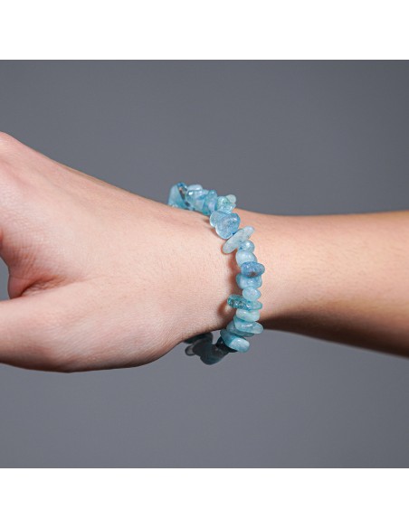 PULSERA DE AGUAMARINA CHIP EXTRA